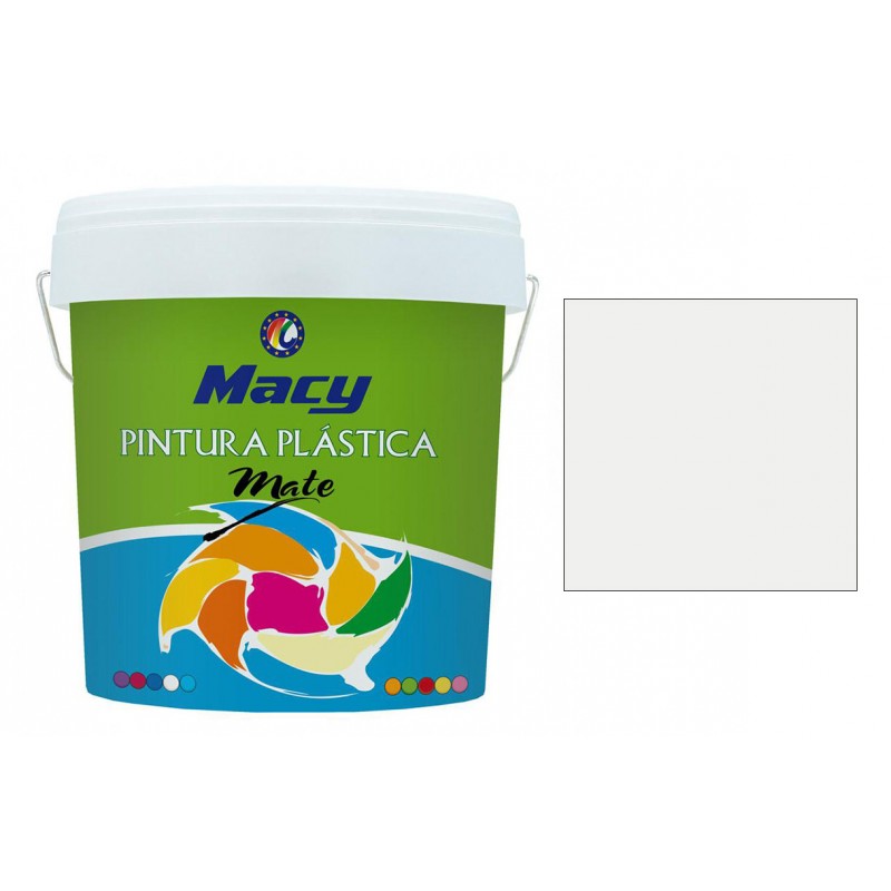 Pintura PLASTICA MATE EXTERIOR BLANCO 4 L., Envío 48/72 horas