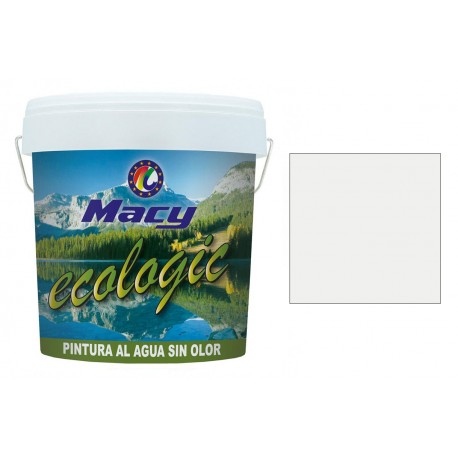 Pintura mate ecológica blanca 15 l MACY