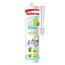 Sellador adhesivo MS Profesional transparente cartucho 300ml FISCHER