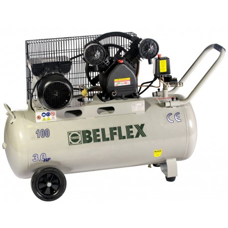 Compresor Correas 3HP 100L (motor*v*h/f) BF3/100VFS 220V BELFLEX -  Ferretería Campollano