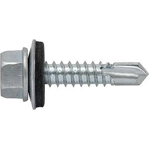 Tornillo autotaladrante arandela goma 5.5x 63 p16 zn  (250 unidades) 