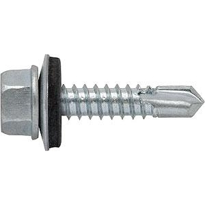 Tornillo autotaladrante arandela goma 6.3x 38 p16 zn  (250 unidades) INDEX