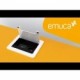 Emuca Multiconector de mesa, 2 USB +1 HDMI + 1 enchufe EU, 145x130 mm, Acero y aluminio, color aluminio