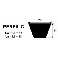 CORREA TRAPECIAL C-51 Li-1295