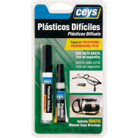 Adhesivo plasticos dificiles 3 g + 4 ml CEYS