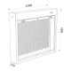 Armario mural herramientas 1000mm panel perforado 110104 HECO