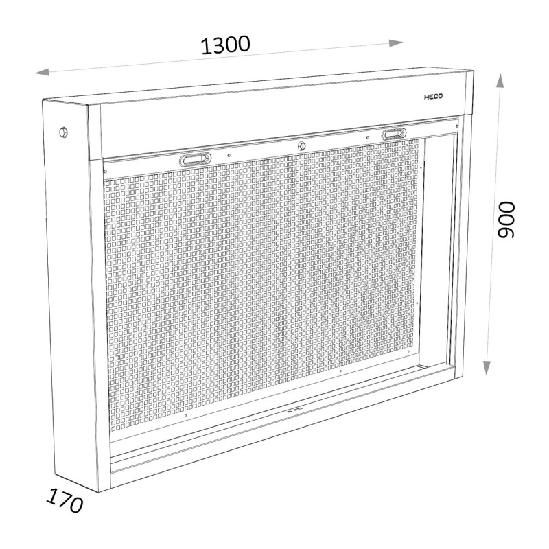 Panel herramientas perforado metálico 1800x25x800mm HECO - Ferretería  Campollano