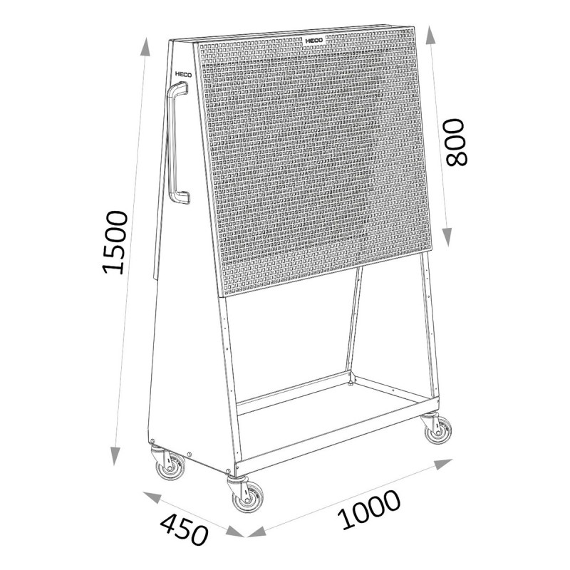 Panel perforado para soportes de herramientas 