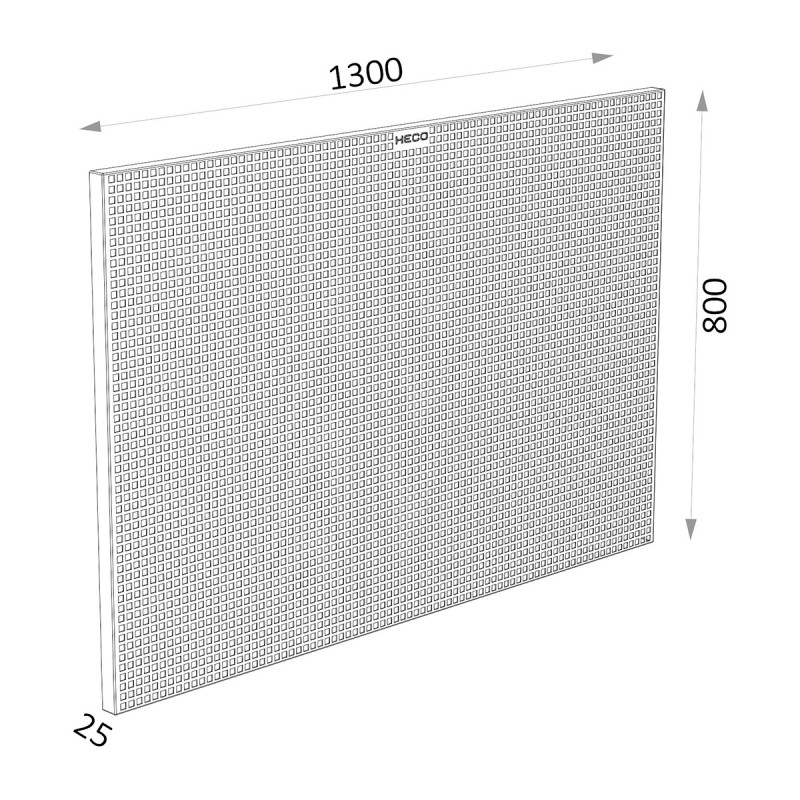 Güde Panel de pared perforado 120 x 55 cm