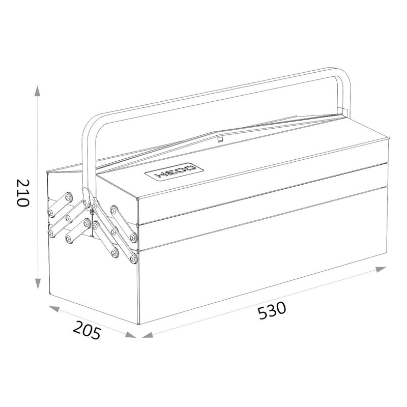 CAJA HERRAMIENTAS METALICA HECO 138.1 - Feruser