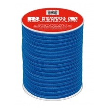 Carrete de cuerda elástica PES 8mm 25m azul ROMBULL