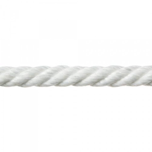 Cuerda cableada nylon mate 10mm 100m blanco ROMBULL
