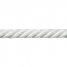 Cuerda cableada nylon mate 12mm 100m blanco ROMBULL