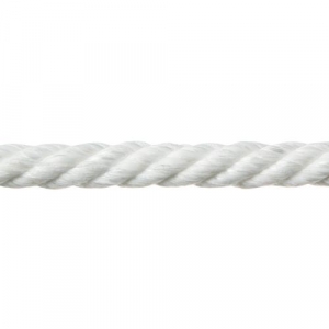 Cuerda cableada nylon mate 12mm 100m blanco ROMBULL