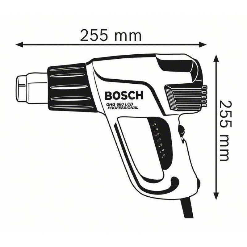 Decapador aire caliente GHG 23-66 LCD 2.300W BOSCH - Ferretería Campollano