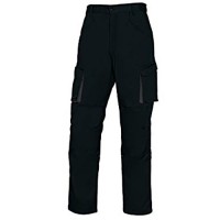 Pantalon MACH2 franela negro/gris T-S PANOPLY