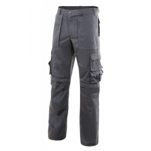 Pantalon multibolsillos con refuerzo de tejido gris VELILLA