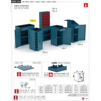 Armario bajo con puertas y ruedas 154 3 R 1000x500x1185mm HECO