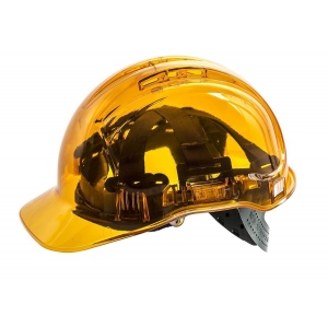 Casco Helmet Naranja transparente PEAKVIEW