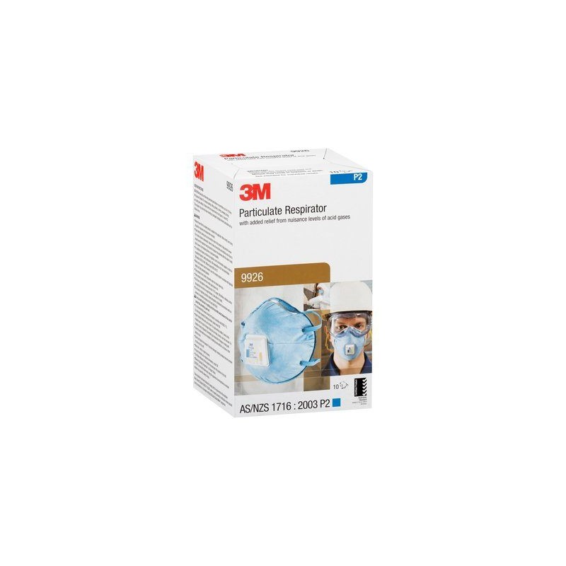 3M 9936 Mascarilla FFP3 c/válvula para gases ácidos.Caja 5 uds.