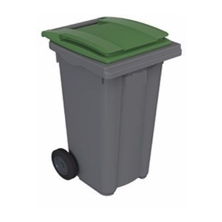 CONTENEDOR BASURA 240 LITROS 2 RUEDAS VERDE