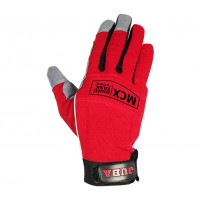 Guante spandex H270R rojo cuero/elastano JUBA