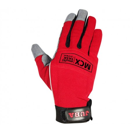 Guante spandex H270R rojo cuero/elastano JUBA