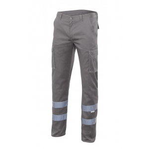 Pantalon stretch multibolsillos 103014S-8 gris VELILLA