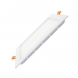 Placa LED Slim cuadrada blanca empotrable blanco neutr 4000k 