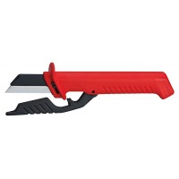 Cuchillo recto para cable con cuchilla intercambiable 98 56 KNIPEX