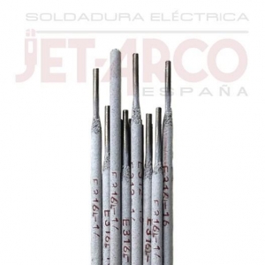Blister 5 electros INOX 316L 2,0x300mm JETARCO