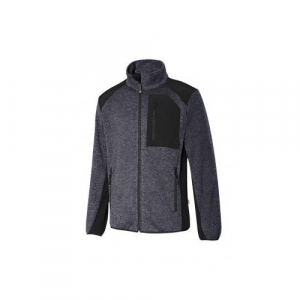 Chaqueta de punto afelpado 206008-08/00 gris/negro VELILLA