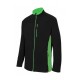 Chaqueta polar 201504-0-25 negro/verde lima VELILLA