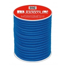 Carrete de cuerda elastica PES 6mm 15m azul ROMBULL