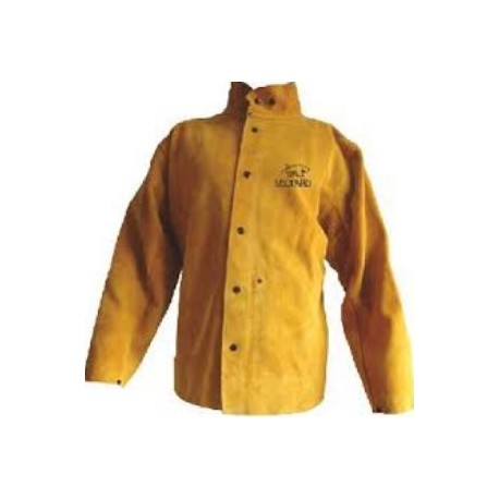 Chaqueta soldador GJ1020 cuero-oro DACAR - Ferretería Campollano