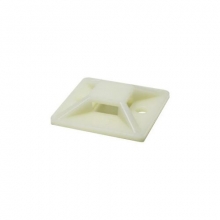 Placa brida adhesiva blanca 19-4mm  (100 unidades) 