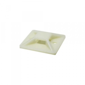 Placa brida adhesiva blanca 19-4mm  (100 unidades) 