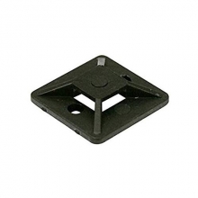 Placa brida adhesiva negra 27 bridas hasta 4,8mm  (25 unidades) INDEX