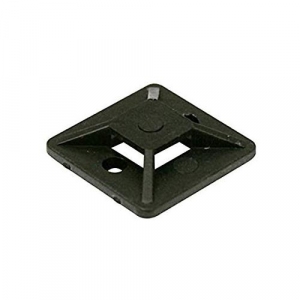 Placa brida adhesiva negra 27 bridas hasta 4,8mm  (25 unidades) INDEX