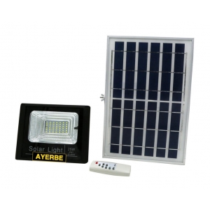 Foco solar AY- 25W 36 leds bat-3,2v 8.000mA AYERBE