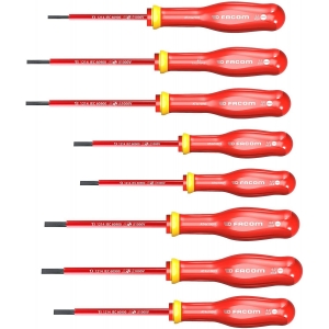 Juego de 8 destornilladores aislados 1000V FACOM