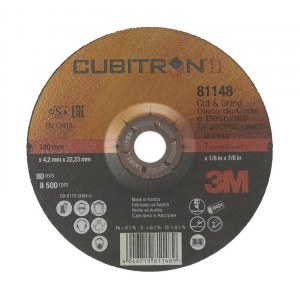 Disco corte/desbaste Cubitron II 180mmx4,2mm (20 unidades) 3M