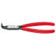 Alicates para arandelas interiores curvo Ø85-140mm KNIPEX