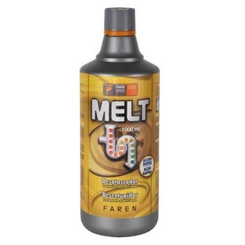 Desatascador profesional ácido sulfúrico 1000ml 2 Kg MELT - Ferretería  Campollano