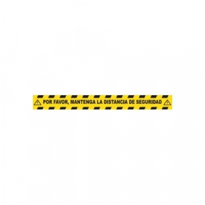 Vinilo suelo 10x65cm distancia seguridad MEPLASJAR