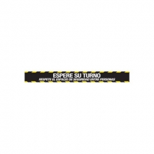 Vinilo suelo 10x65cm espere su turno MEPLASJAR