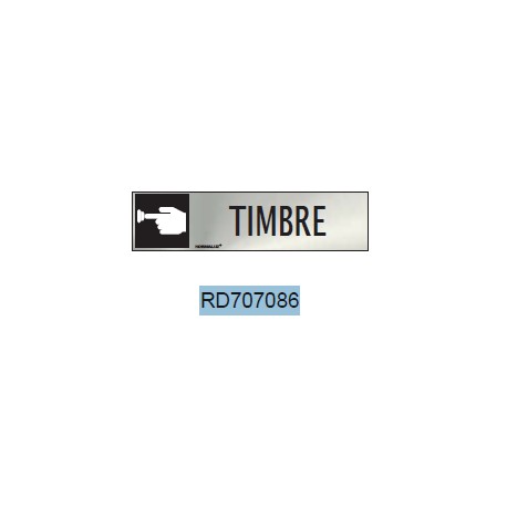 Señal timbre inox 20x5 NORMALUZ