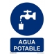 Señal agua potable PVC 210x300x0,7mm NORMALUZ