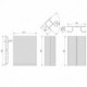 Emuca Kit de zócalos para cocina, con accesorios de unión, altura 100 mm, 4,7 m, plástico, anodizado satinado.