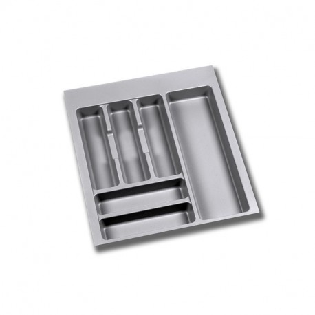 Emuca Cubertero para cajón de cocina, módulo 500 mm, Plástico, Gris -  Ferretería Campollano